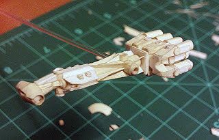 None of the fine detail has been added yet, but the basic structure is complete.